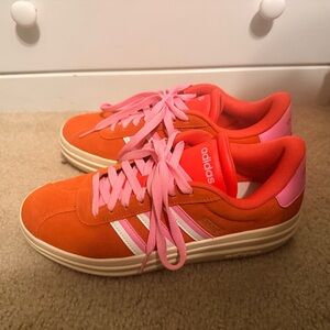 Adidas Red and Pink Sneakers